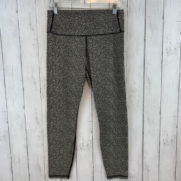 Varley Black Mixed Pebble Print Luna High Rise 7/8 Legging Size Large - Picture 7 of 16